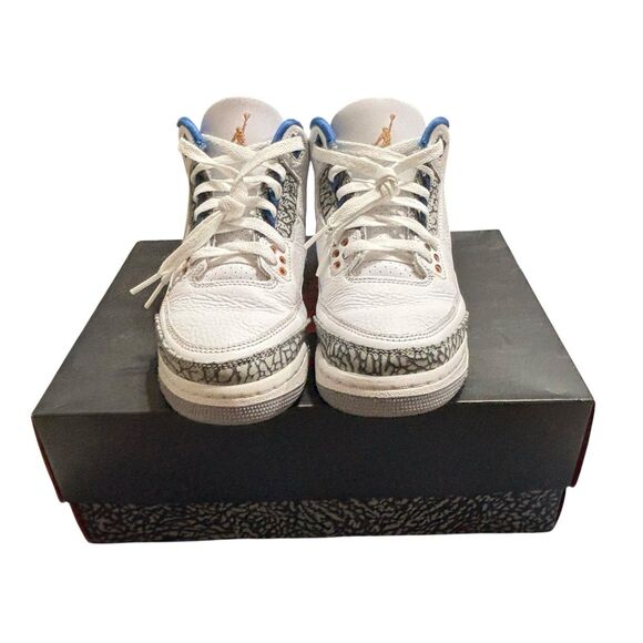 Nike Air‎ Jordan 3 Retro Washington Wizards White Blue DM0967-148 Youth Size 5Y - Picture 4 of 13